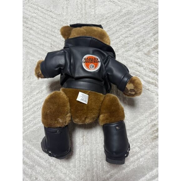 Vintage Harley Davidson Plush Bear Approximately 20” With Jacket Boots Hat - Picture 3 of 4